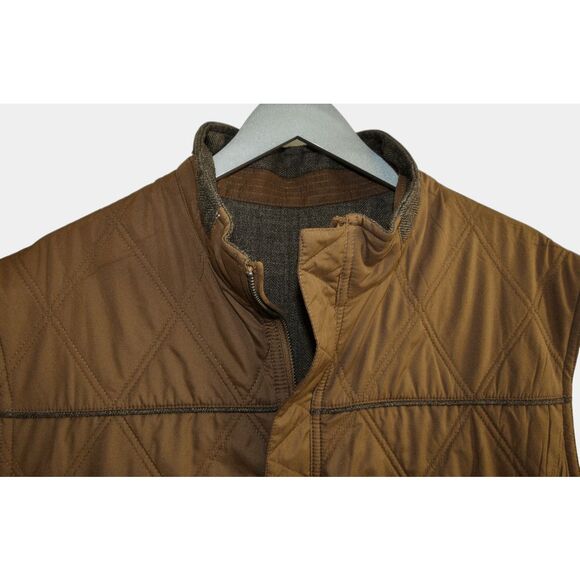 Cutter & Buck Men's XL Reversible Tweed & Quilted Preston Vest Classic - Picture 8 of 10